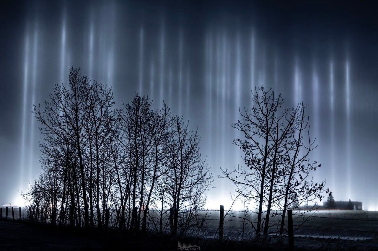 Mysterious 'Pillars Of Light' Illuminate The Sky In Canada